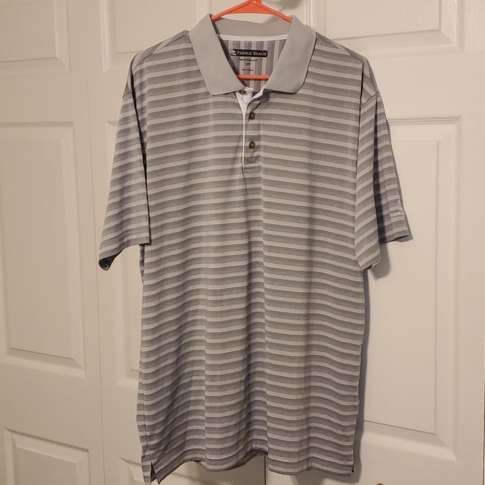 Men's Pebble Beach Performance Polo Tee Sz XL